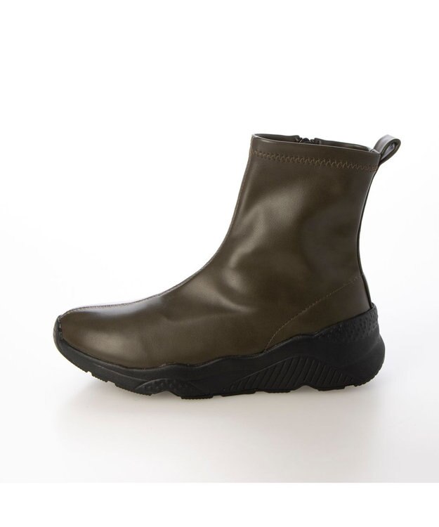 MODE ET JACOMO <noyau>軽量スニーカーショートブーツ カーキ