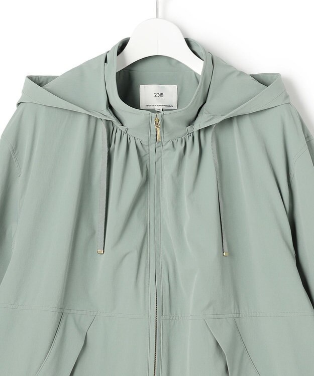 23区 【先行予約】2WAY ストレッチタフタ ボリュームスリーブブルゾン カーキ系