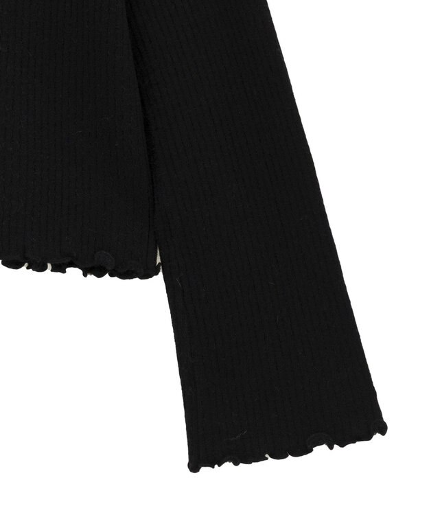 Green Parks ・ｓｗｉｎｇ　ｂｙ　ウラシャギーフレアスリーブニット Black