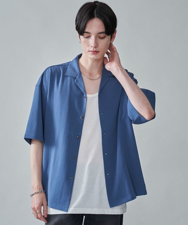 クレープオープンカラーシャツ（SS） / WEGO | ファッション通販