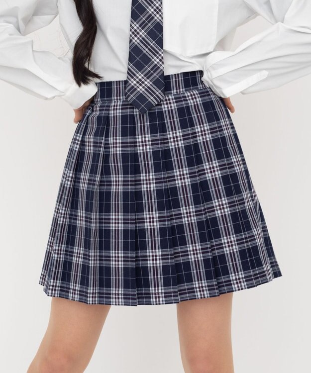 WEGO 【SCHOOLITEM】スクールプリーツスカート 柄1