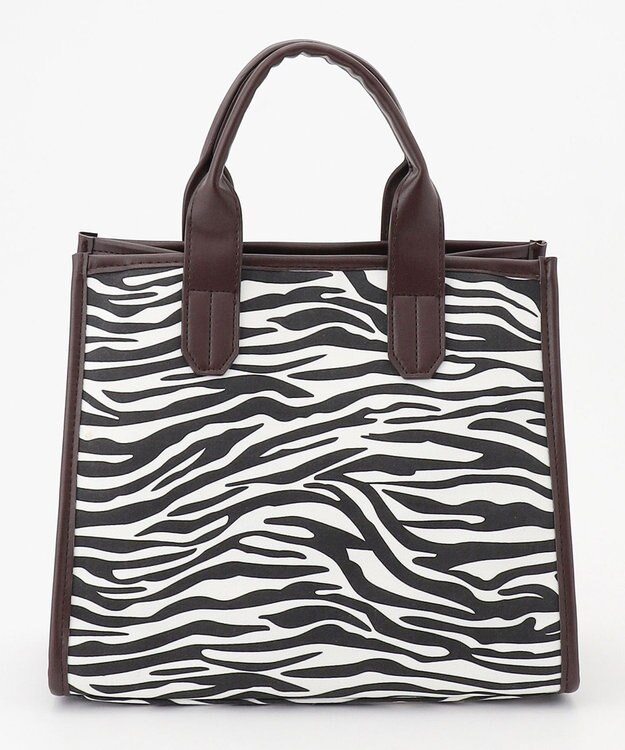 ANY キャンバススクエア トート ブラック系5