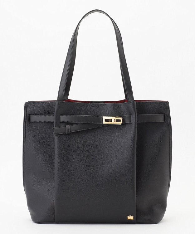 LA BAGAGERIE コンビカラーA4トートバッグ ブラック