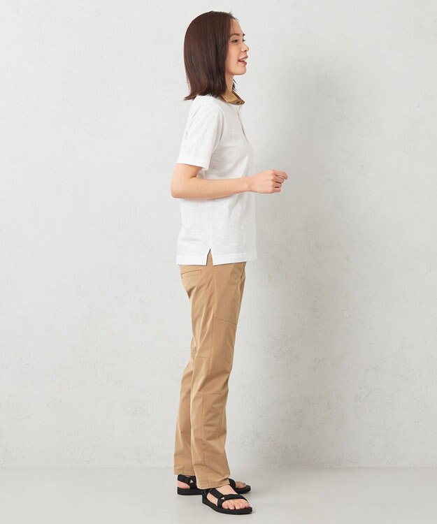 JOSEPH ABBOUD MOUNTAIN 【UNISEX】サスティナブル アウトドアポロ ホワイト系