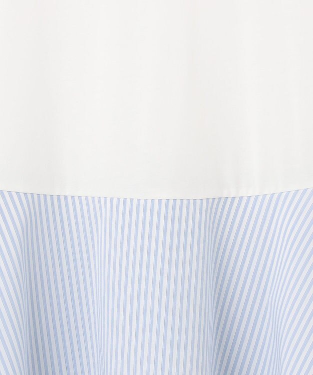 組曲 L シャツコンビティアード カットソー ブルーストライプ系