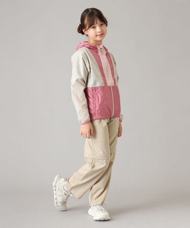 Columbia Columbia/ キッズアイテム/ バックボウルIIフーデッドウィンドブレーカー /コロンビア Dark Stone Rosette Satin Pink