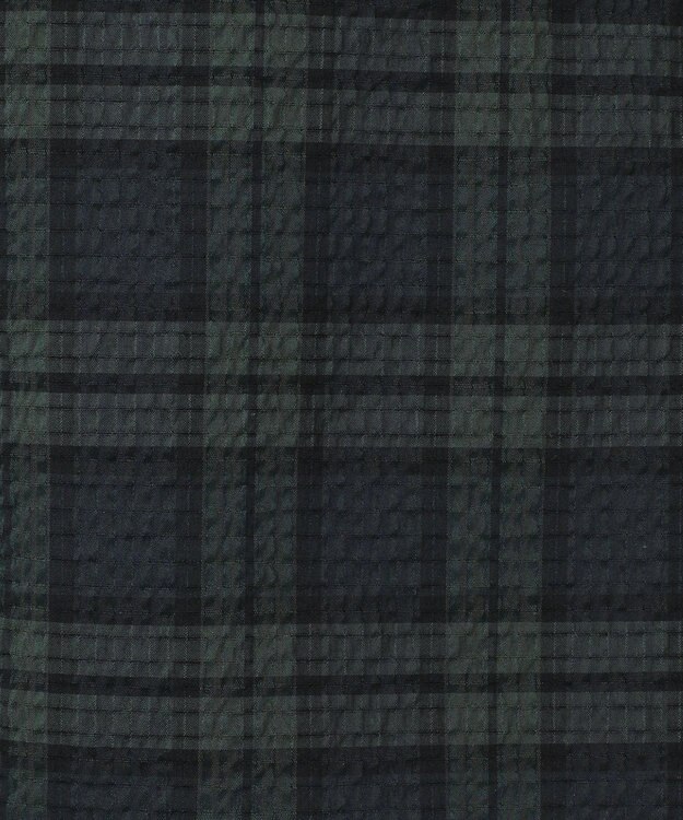 GOTAIRIKU リラックスシルエット【高通気性/吸水速乾】ドッツエアー クールマックスサッカーシャツ ブラックウォッチ/26年新色