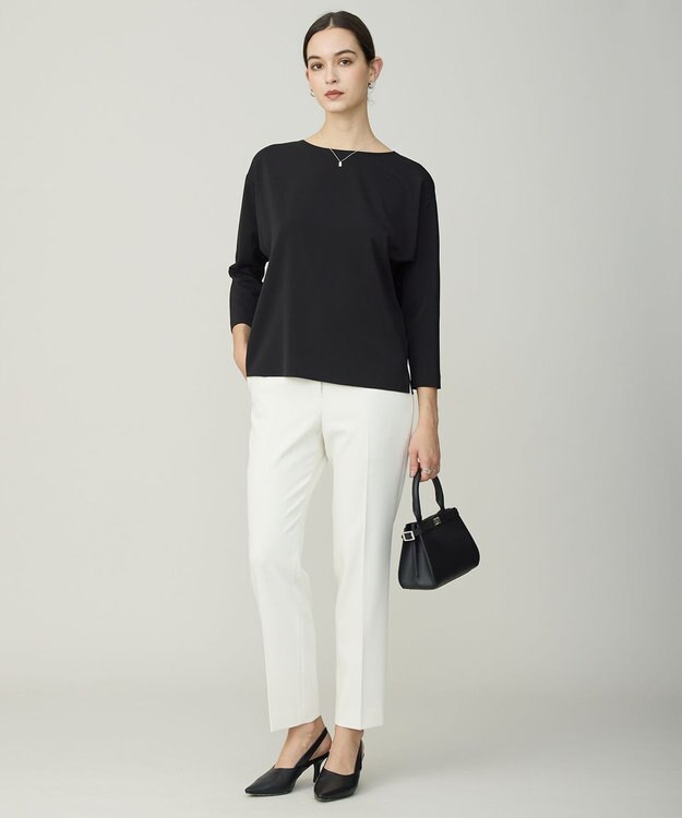 ICB L Fied スプリットラグラン Tブラウス ブラック