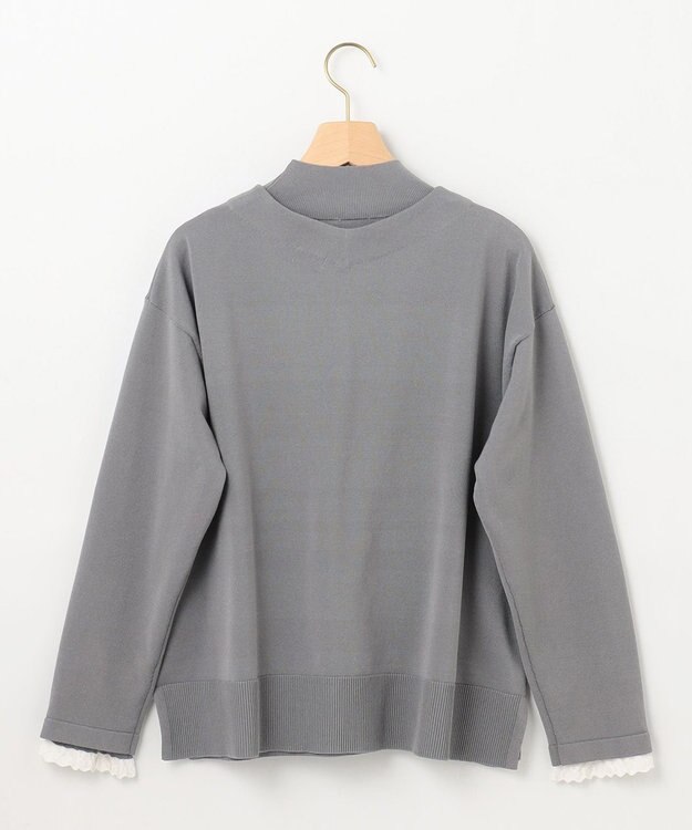 組曲 【2SET・WEB限定】パールボタン配色フリルツイン セット ライトグレー系