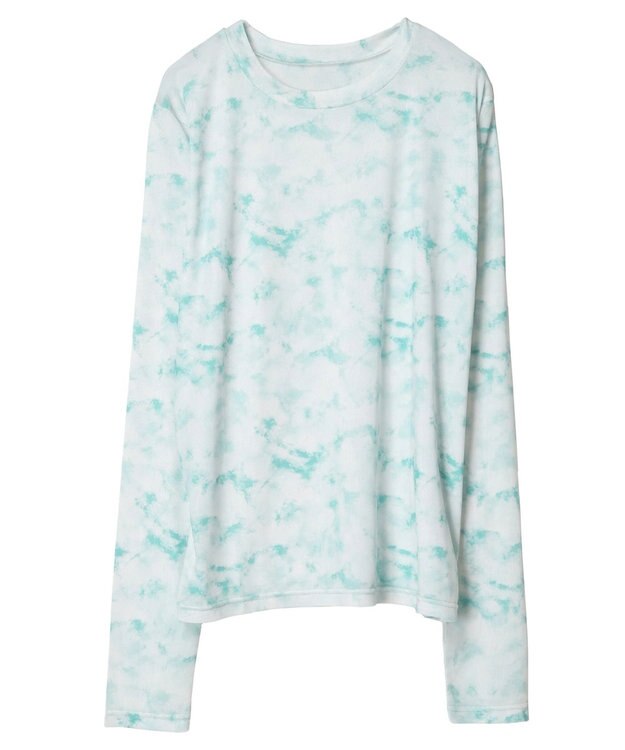 Green Parks クルーネックアソート柄シアープルオーバー Green