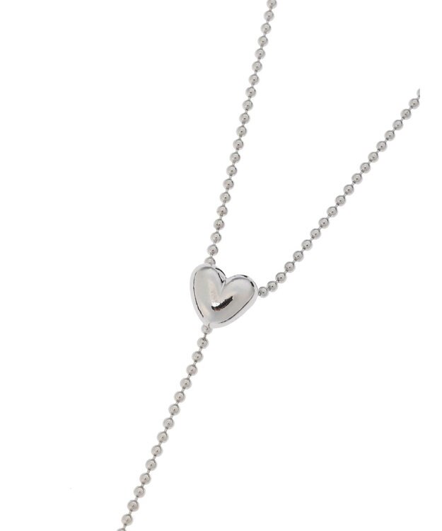 Green Parks ・ＨＡＬＦ　ＴＩＭＥ　Ｙ字ハートネックレス Silver