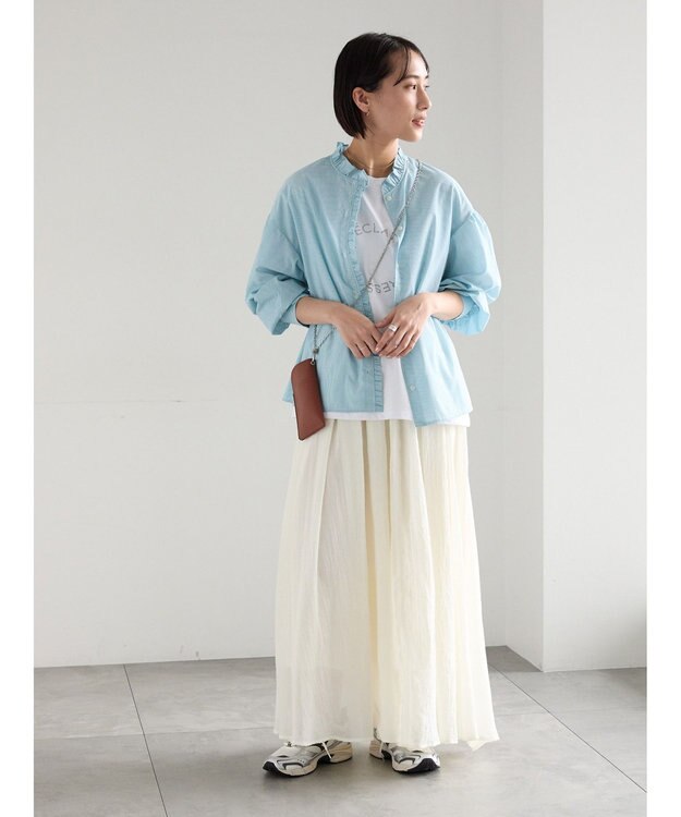 Te chichi ラインストーンサークルロゴTシャツ シルバー