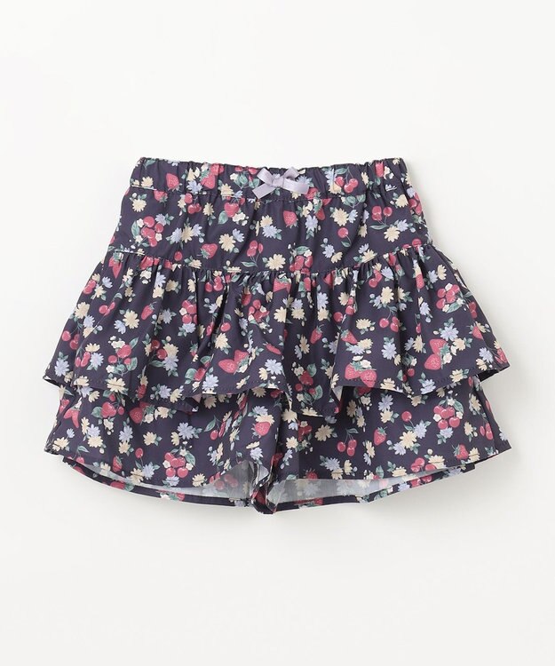 ANY KIDS 【チェリーベリーシリーズ】フルーツ フリル キュロット ネイビー系