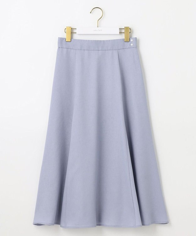 ANY SIS 【速乾・接触冷感】スムージーポリエステル フレアスカート ライトブルー