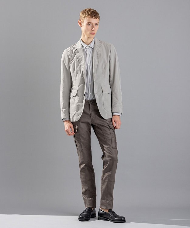 JOSEPH HOMME スプリットピーチクロス　ジャケット ライトグレー系