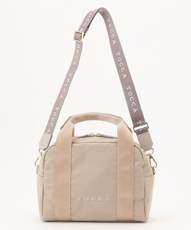 TOCCA 【WEB＆一部店舗限定】【撥水・サスティナブル素材】CIELO MINI BOSTON ボストンバッグ ベージュ系1