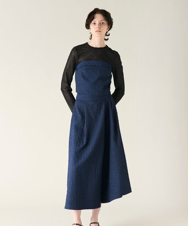 GRACE CONTINENTAL ビスチェsetワイドパンツ ネイビー