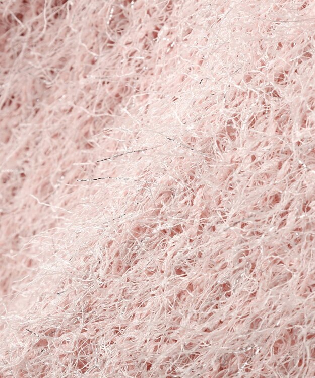 YECCA VECCA ラメ混シャギーニット Pink