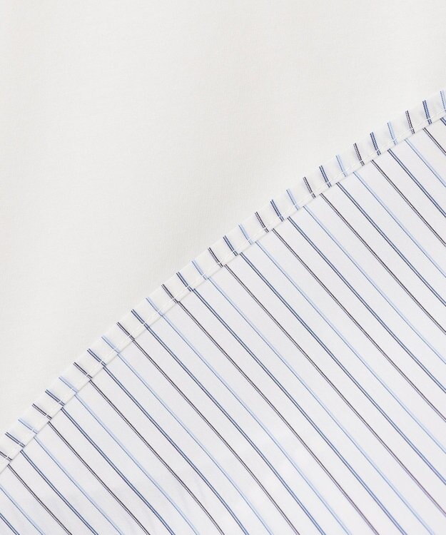 組曲 L シャツコンビティアード カットソー マルチストライプ系