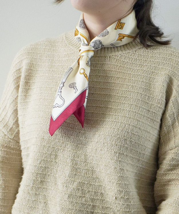 新品・未使用品 伝統横浜スカーフ 楽天市場】シルクスカーフ 日本製 オレンジ 赤 伝統 横浜スカーフ