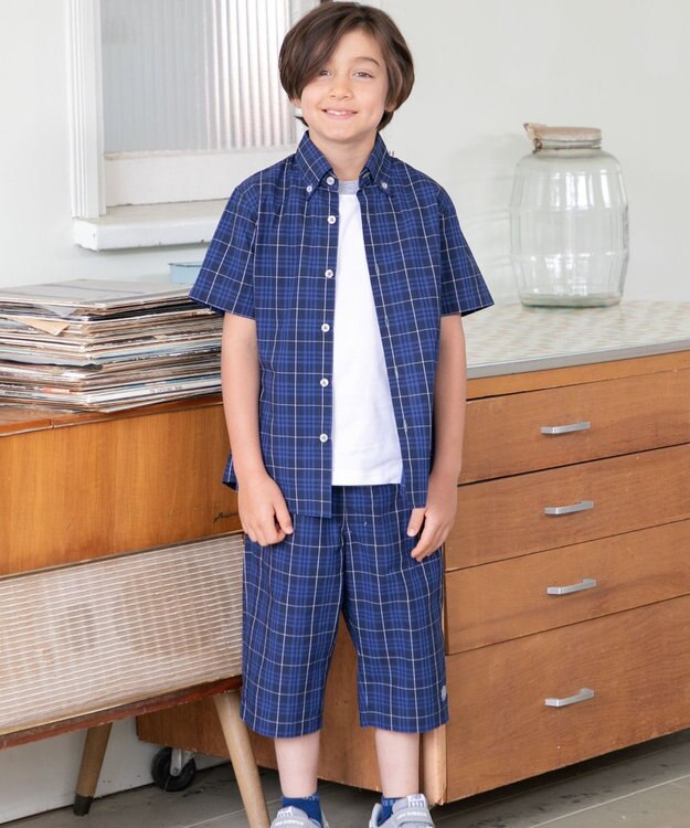 J.PRESS KIDS 【140-170cm】マドラスチェックパンツ ネイビー系5