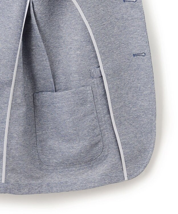 J.PRESS MEN 暑い中でも共にしたくなる理由がある【WEB限定】【吸水速乾 / 洗える / 超軽量 / ストレッチ】ブリーザブルレノクロス ジャケット サックスブルー系