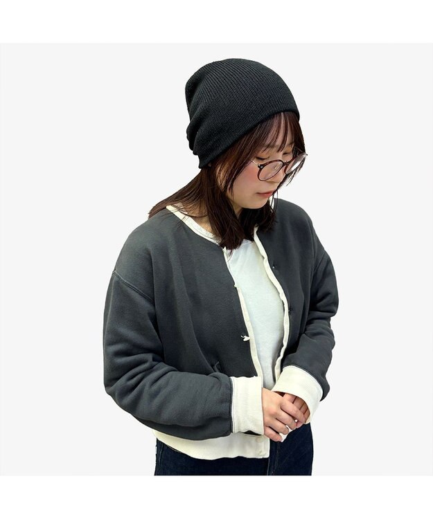 林八百吉商店 un chapeau　ビーニー ブラック