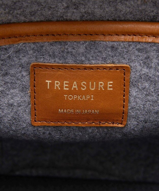 TOPKAPI 【TREASURE TOPKAPI】イタリアンフェルト ラメテープ トートバッグ 2023 グレー