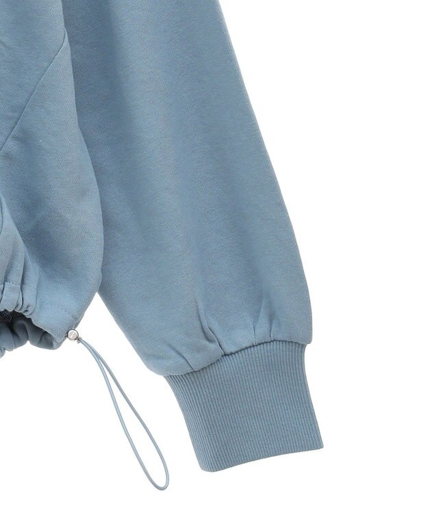 Green Parks ドロストミニ裏毛プルオーバー Sax