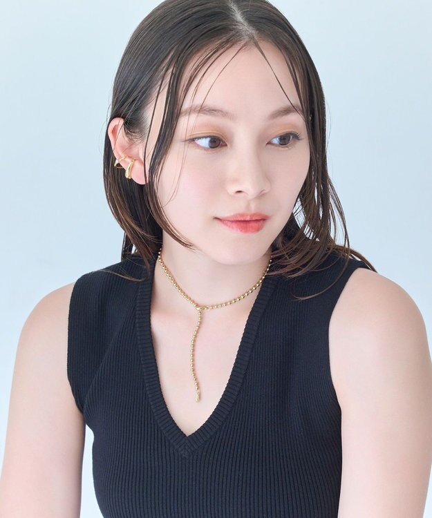 Phoebe 【金属アレルギー対応】ドットラインチョーカー　ゴールド/ニッケルフリー/41.5cm ゴールド