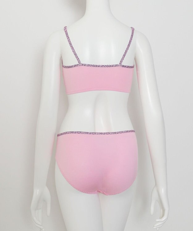 WEGO 【ブラトップ＆ショーツセット】Liliane　Ciel　レオパードハート ピンク