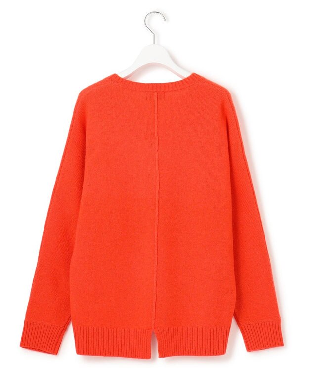 J.PRESS YORK STREET 【WOMEN】ウールカシミヤ ドルマンVニット オレンジ系