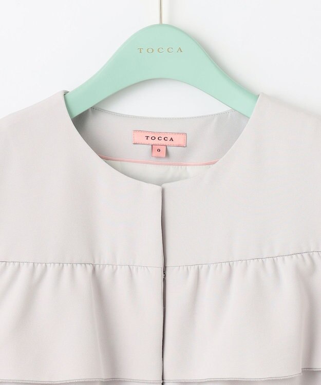 TOCCA 【洗える！】AURORAL GLOW ジャケット ライトグレー系