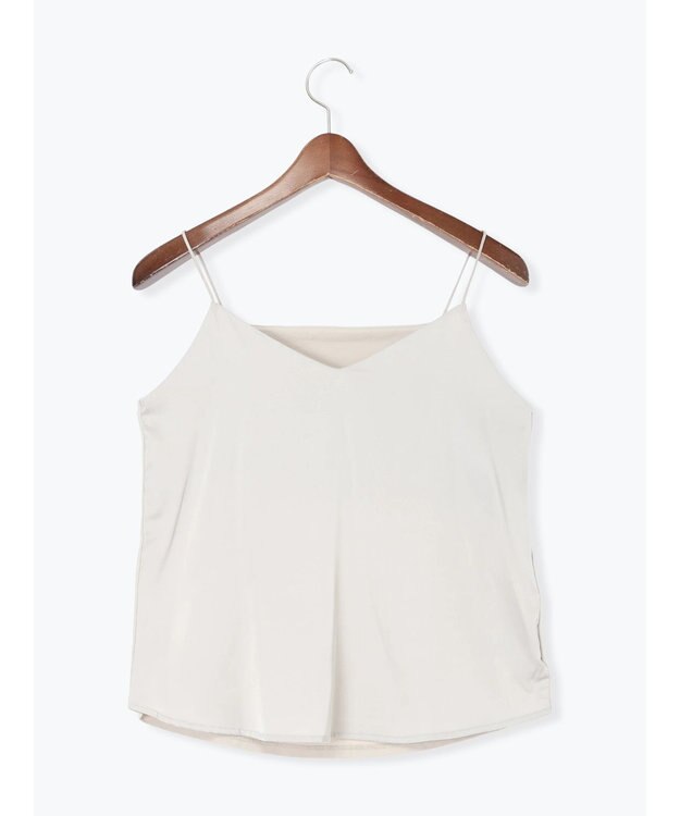 Te chichi 前後2WAYサテン&スムースキャミソール グレー