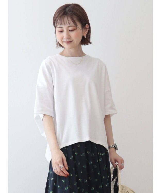 AMERICAN HOLIC ＵＶカット　コクーン半袖カットプルオーバー Off White