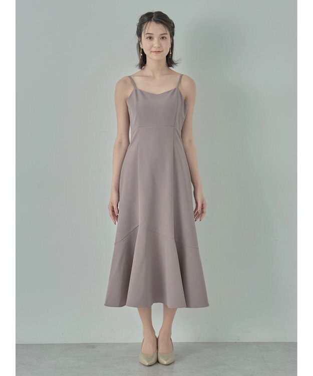 earth music&ecology ＳＥＴ２点チュールブラウス付きキャミワンピース Mocha