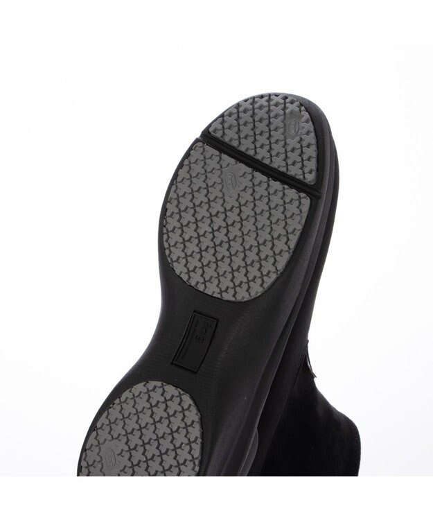 ing <ing>【レイン対応】厚底ストレッチブーツ ブラック