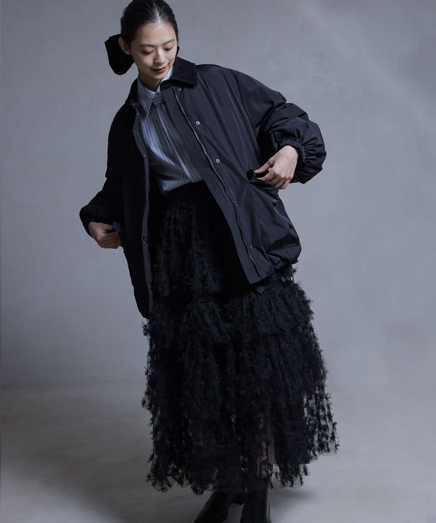 組曲 S 【組曲×setsuko sagittaire】ケーキチュール スカート ブラック系