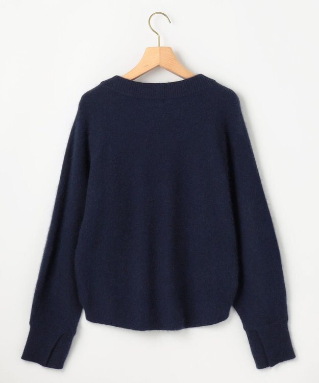 組曲 【手洗い可】フラッフィー ファーニット ミッドナイトネイビー系