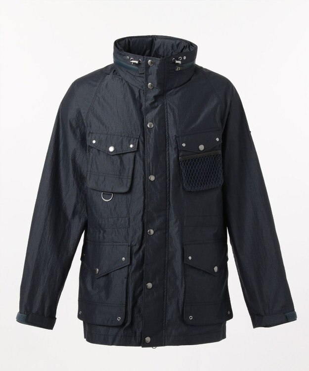 JOSEPH ABBOUD MOUNTAIN リップルサッカー ブルゾン ネイビー系