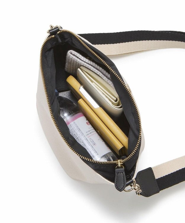 TOPKAPI 【Breath TOPKAPI】SCOTCH GRAIN スコッチグレイン プレーン 2トーンテープ ショルダー バッグ クリーム