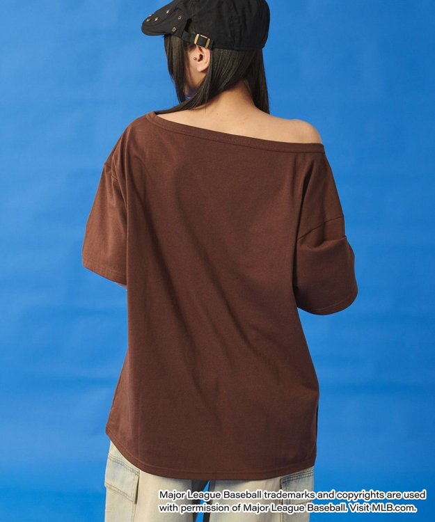 WEGO 別注MLBオフショルビッグT 柄3