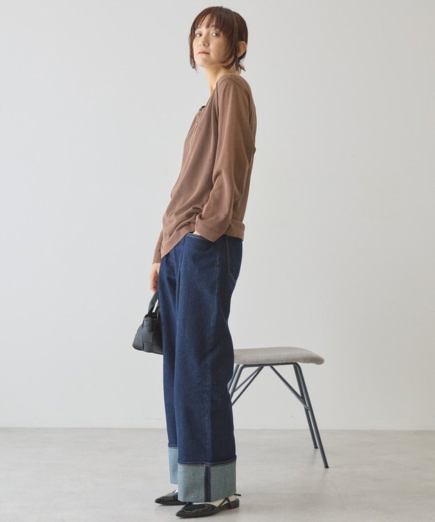 AMERICAN HOLIC シアーニットプルオーバー Brown