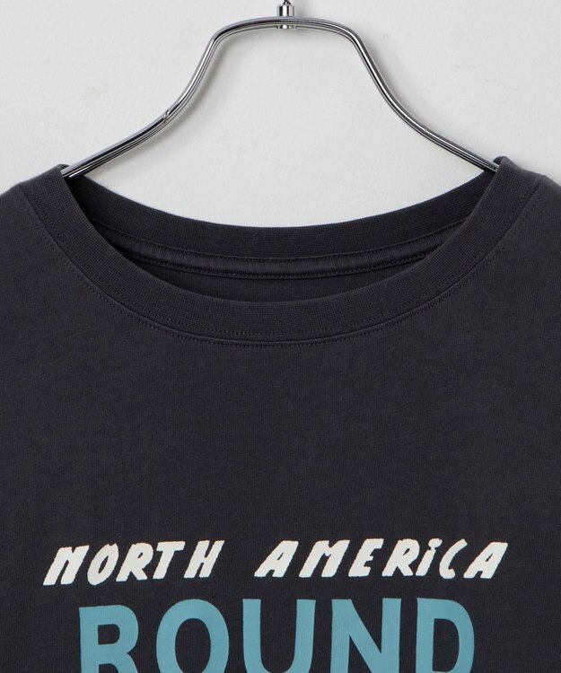 WEGO ヴィンテージライクグラフィックTシャツ スミクロ