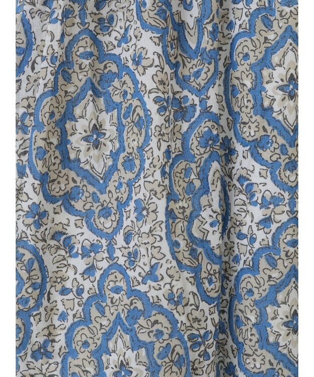 CRAFT STANDARD BOUTIQUE インド綿Ａラインスカート Blue