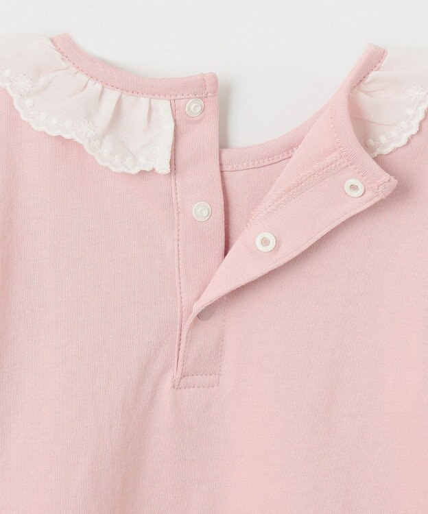 組曲 KIDS 【80~100㎝】エンブロイダリー Tシャツ ピンク系