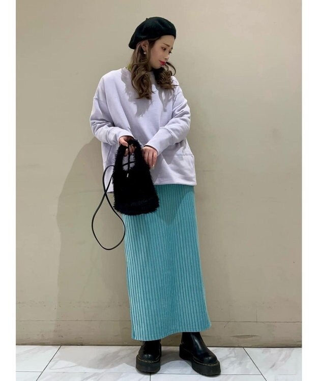 Green Parks Ｂｒｕｓｈｅｄ　センターシーム裏起毛プルオーバー Purple