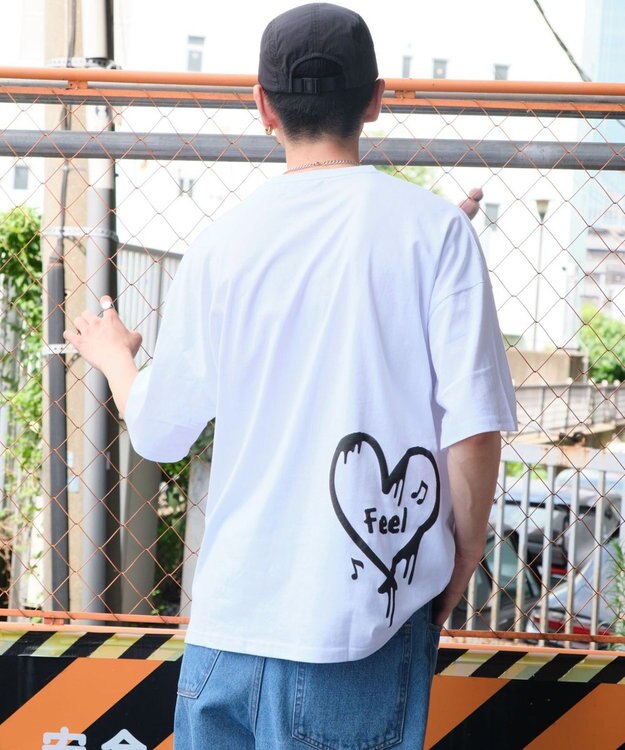 WEGO 【ユニセックス着用ITEM/2点SET】アクセ付きアンサンブルT（LS） ホワイト