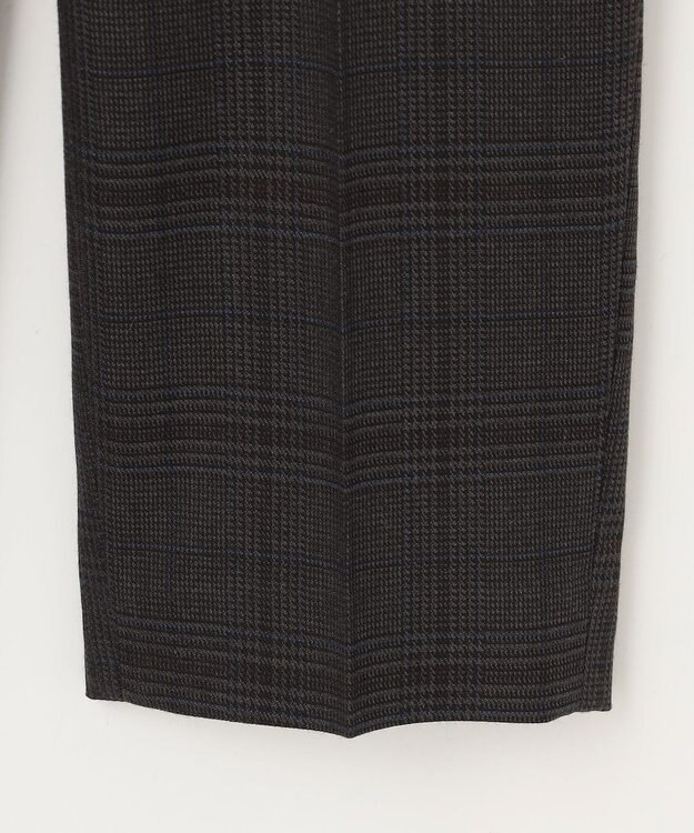 組曲 L ハンサムツイルテーパード パンツ チャコールチェック系3