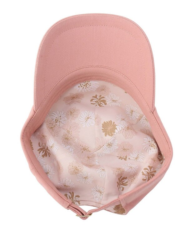 MOONBAT PAUL & JOE ACCESSOIRES 綿100%キャップ クリザンテーム刺繍 ペールピンク